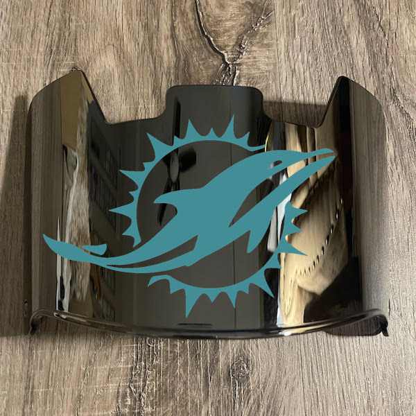 Miami Dolphins Full Size Football Helmet Visor Shield w/ Clips