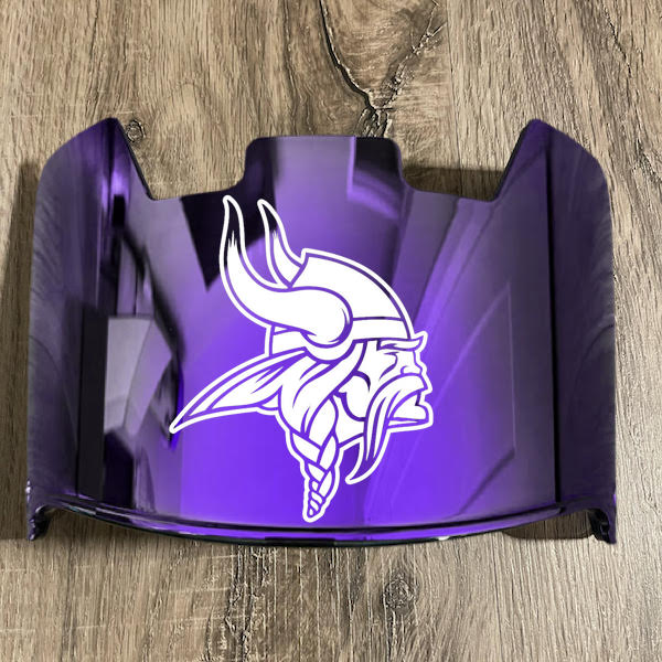 MINNESOTA VIKINGS NFL Football Helmet with REVO BLACK Visor / Eye Shield