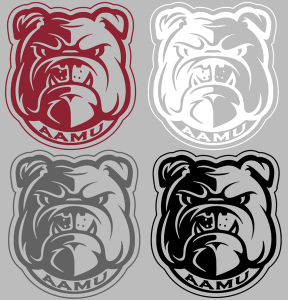 Alabama A&M Bulldogs Mascot Logo Premium Vinyl Decal PICK COLOR & SIZE ...