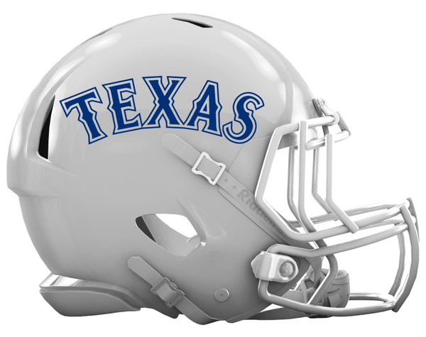 Texas Rangers Custom Concept Blue Mini Riddell Speed Football