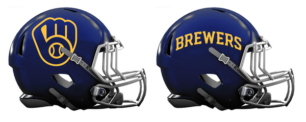 Milwaukee Brewers City Connect Custom Light Blue Mini Football Helmet –  SportsJewelryProShop