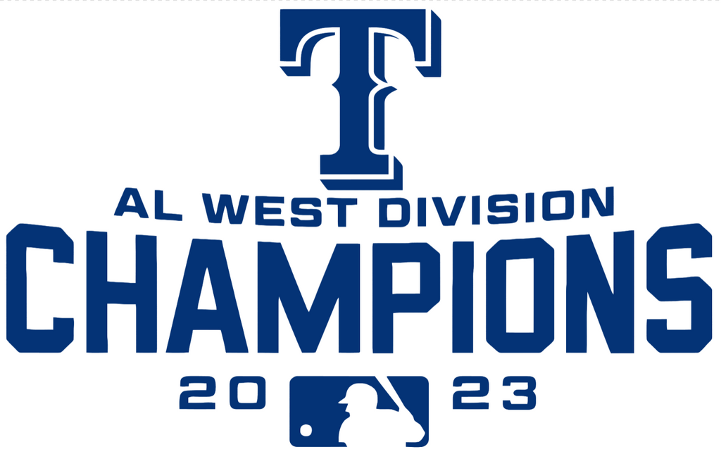 Texas Rangers 2023 AL East Champions Decal PICK COLOR & SIZE –  SportsJewelryProShop