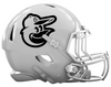 Baltimore Orioles Custom Concept White Mini Riddell Speed Football Helmet