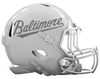 Baltimore Orioles Custom Concept White Mini Riddell Speed Football Helmet