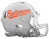 Baltimore Orioles Custom Concept White Mini Riddell Speed Football Helmet