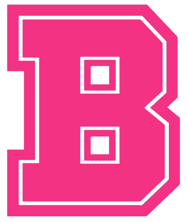 Brown Bears HOT PINK Team Logo Premium DieCut Vinyl Decal PICK SIZE