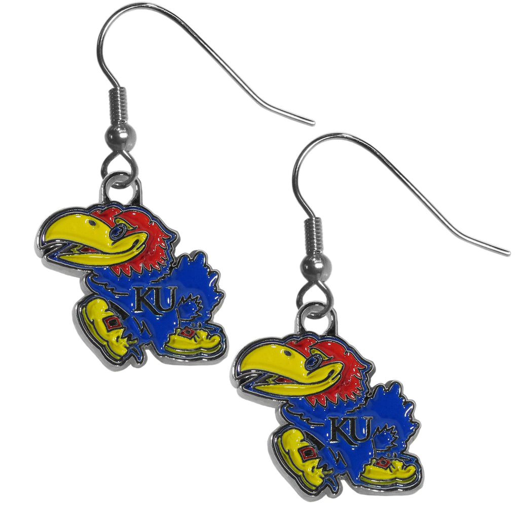 Kansas Jayhawks NCAA Womens Dangle Earrings