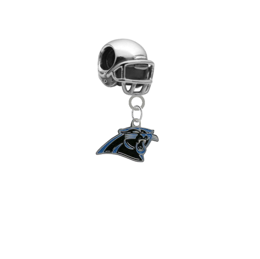 Carolina Panthers 3D Football Helmet Universal European Bracelet Charm (Pandora Compatible)