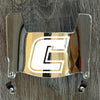 Chattanooga Mocs Mini Football Helmet Visor Shield Silver Chrome Mirror w/ Clips - PICK LOGO COLOR