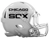 Chicago White Sox Custom Concept White Mini Riddell Speed Football Helmet