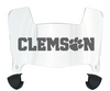 Clemson Tigers Mini Football Helmet Visor Shield w/ Clips - PICK VISOR & LOGO COLOR