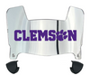 Clemson Tigers Mini Football Helmet Visor Shield w/ Clips - PICK VISOR & LOGO COLOR