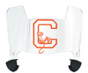 Clemson Tigers Mini Football Helmet Visor Shield w/ Clips - PICK VISOR & LOGO COLOR