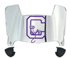 Clemson Tigers Mini Football Helmet Visor Shield w/ Clips - PICK VISOR & LOGO COLOR