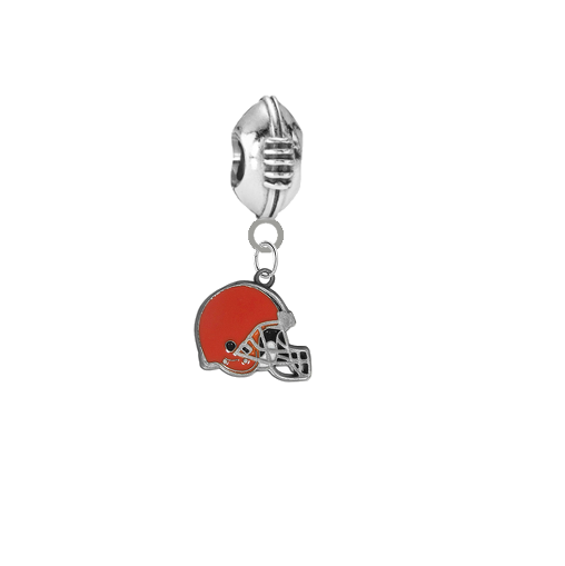 Cleveland Browns 3D Football Universal European Bracelet Charm (Pandora Compatible)