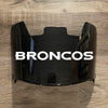 Denver Broncos Full Size Football Helmet Visor Shield Black Dark Tint w/ Clips - PICK LOGO COLOR