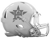 Houston Astros Custom Concept White Mini Riddell Speed Football Helmet