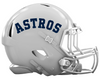 Houston Astros Custom Concept White Mini Riddell Speed Football Helmet