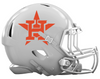 Houston Astros Custom Concept White Mini Riddell Speed Football Helmet