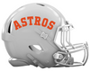 Houston Astros Custom Concept White Mini Riddell Speed Football Helmet