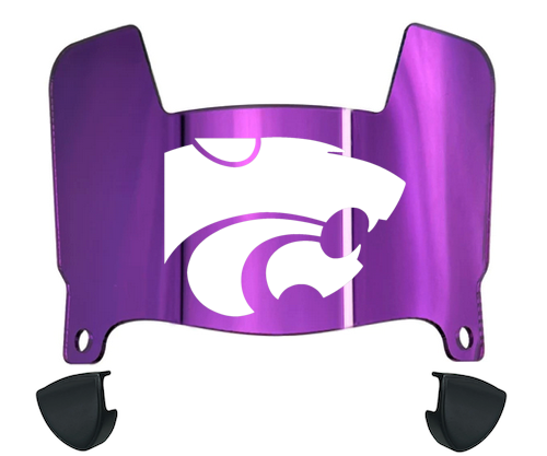 Kansas State Wildcats Mini Football Helmet Visor Shield w/ Clips - PICK VISOR & LOGO COLOR