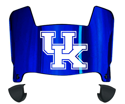 Kentucky Wildcats Mini Football Helmet Visor Shield w/ Clips - PICK VISOR & LOGO COLOR