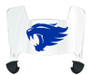 Kentucky Wildcats Mini Football Helmet Visor Shield w/ Clips - PICK VISOR & LOGO COLOR