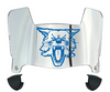 Kentucky Wildcats Mini Football Helmet Visor Shield w/ Clips - PICK VISOR & LOGO COLOR