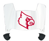 Louisville Cardinals Mini Football Helmet Visor Shield w/ Clips - PICK VISOR & LOGO COLOR