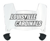 Louisville Cardinals Mini Football Helmet Visor Shield w/ Clips - PICK VISOR & LOGO COLOR