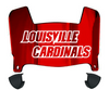 Louisville Cardinals Mini Football Helmet Visor Shield w/ Clips - PICK VISOR & LOGO COLOR