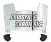 Louisville Cardinals Mini Football Helmet Visor Shield w/ Clips - PICK VISOR & LOGO COLOR