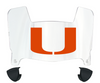 Miami Hurricanes Mini Football Helmet Visor Shield w/ Clips - PICK VISOR & LOGO COLOR