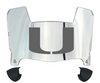 Miami Hurricanes Mini Football Helmet Visor Shield w/ Clips - PICK VISOR & LOGO COLOR