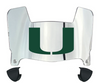 Miami Hurricanes Mini Football Helmet Visor Shield w/ Clips - PICK VISOR & LOGO COLOR