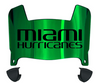 Miami Hurricanes Mini Football Helmet Visor Shield w/ Clips - PICK VISOR & LOGO COLOR