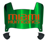 Miami Hurricanes Mini Football Helmet Visor Shield w/ Clips - PICK VISOR & LOGO COLOR