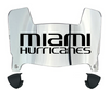 Miami Hurricanes Mini Football Helmet Visor Shield w/ Clips - PICK VISOR & LOGO COLOR