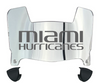 Miami Hurricanes Mini Football Helmet Visor Shield w/ Clips - PICK VISOR & LOGO COLOR