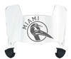 Miami Hurricanes Mini Football Helmet Visor Shield w/ Clips - PICK VISOR & LOGO COLOR