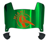 Miami Hurricanes Mini Football Helmet Visor Shield w/ Clips - PICK VISOR & LOGO COLOR