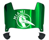 Miami Hurricanes Mini Football Helmet Visor Shield w/ Clips - PICK VISOR & LOGO COLOR