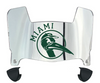 Miami Hurricanes Mini Football Helmet Visor Shield w/ Clips - PICK VISOR & LOGO COLOR