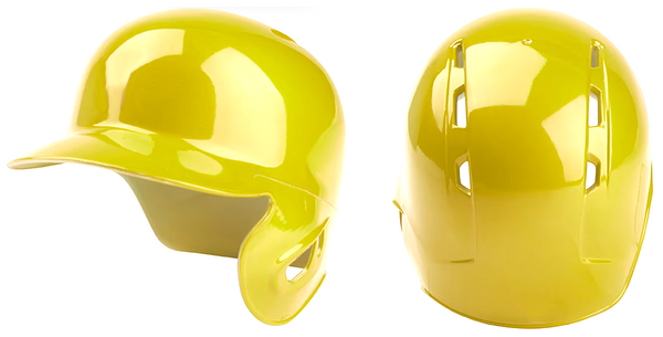 Yellow Custom Blank Mini Baseball Batting Helmet w/ Single Ear Flap