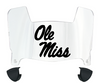 Ole Miss Mississippi Rebels Mini Football Helmet Visor Shield w/ Clips - PICK VISOR & LOGO COLOR