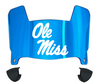 Ole Miss Mississippi Rebels Mini Football Helmet Visor Shield w/ Clips - PICK VISOR & LOGO COLOR