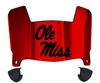 Ole Miss Mississippi Rebels Mini Football Helmet Visor Shield w/ Clips - PICK VISOR & LOGO COLOR