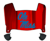 Ole Miss Mississippi Rebels Mini Football Helmet Visor Shield w/ Clips - PICK VISOR & LOGO COLOR