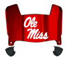 Ole Miss Mississippi Rebels Mini Football Helmet Visor Shield w/ Clips - PICK VISOR & LOGO COLOR