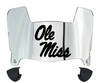 Ole Miss Mississippi Rebels Mini Football Helmet Visor Shield w/ Clips - PICK VISOR & LOGO COLOR